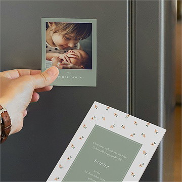 Geburtskarte mein kleiner bruder - duo - vue 3