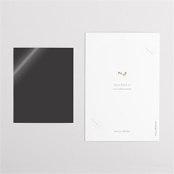 Geburtskarte frühlingshaft - duo - vue 5