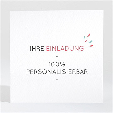 Einladung Kommunion blanco - 9,5x9,5cm (n3001668)