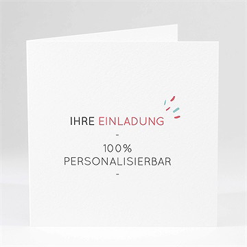 Einladung Kommunion blanco - 15x15cm (n46129)