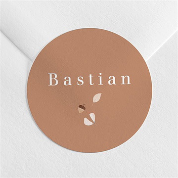 Sticker Geburt herbstlich