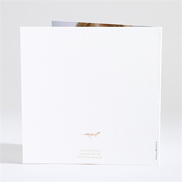 Einladung Taufe Kupfer Schrift - Kupfer - vue 4