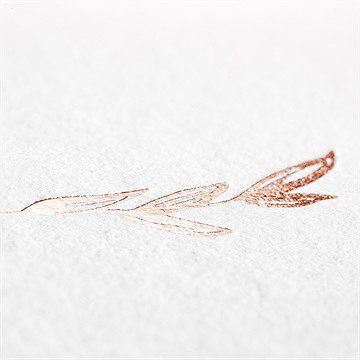 Einladung Taufe Kupfer Schrift - Kupfer - vue 5