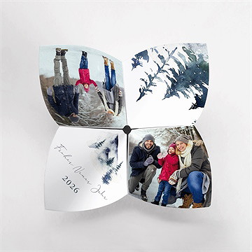 Weihnachtskarte Grüße Aus Den Bergen - vue 2