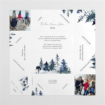 Weihnachtskarte Grüße Aus Den Bergen - vue 4