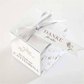 Geschenkbox Taufe zarte tauben - vue 3