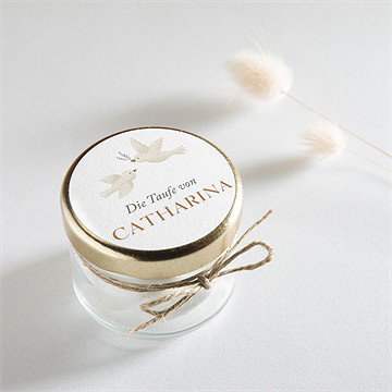 Aufkleber Taufe zarte tauben - vue 2