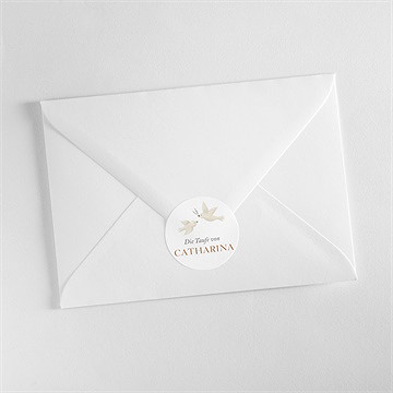 Aufkleber Taufe zarte tauben - vue 3