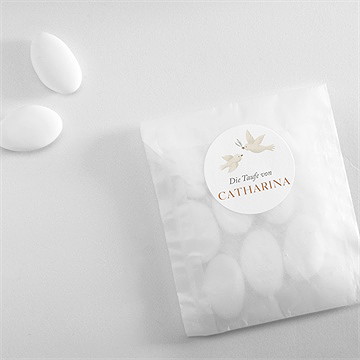 Aufkleber Taufe zarte tauben - vue 4