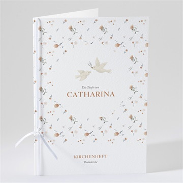 Kirchenheft Taufe zarte tauben