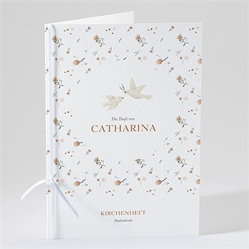 Kirchenheft Taufe zarte tauben