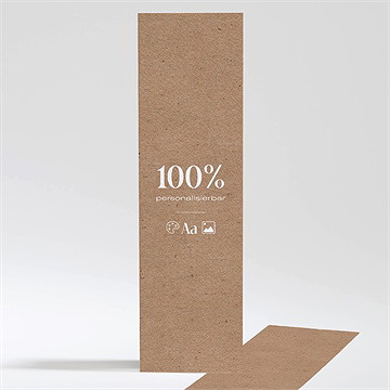 Hochzeitseinladung Kraft - 5,3X19,4Cm (N201402)