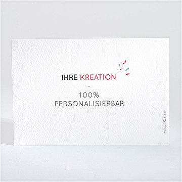 Dankeskarte Hochzeit blanco 13,8x9,5cm (n111346) - vue 2