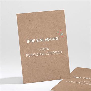 Einladung Kommunion kraft - 9,5x13,8cm (n211688)