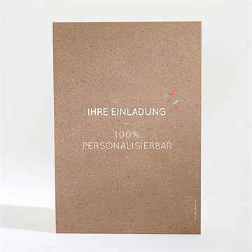 Einladung Kommunion kraft - 14,5x21cm (n241293) - vue 2