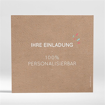 Einladung Kommunion kraft - 15x14cm (n311295) - vue 2