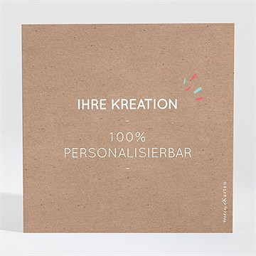 Dankeskarte Kommunion Kraft - 9,5X9,5Cm (N301611) - vue 2