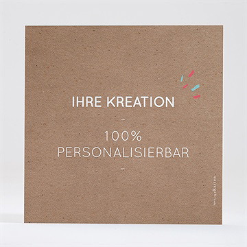 Dankeskarte Kommunion Kraft - 13,5X13,5Cm (N351589) - vue 2