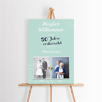 Willkommensschild Hochzeitsjubiläum Schönes Andenken