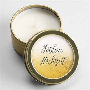 Kerze Hochzeitsjubiläum Weiße Schleife