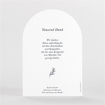 Trauerdanksagung Trauerkerze - vue 2