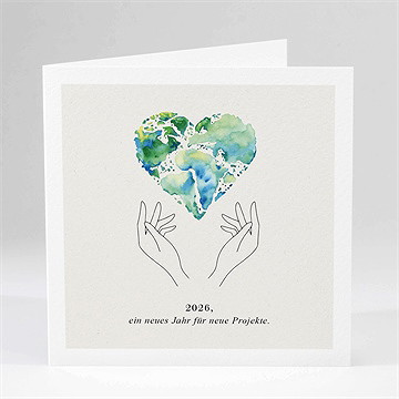 Weihnachtskarte Die Welt