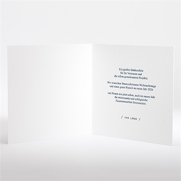 Weihnachtskarte Silberne Zahlen - vue 2