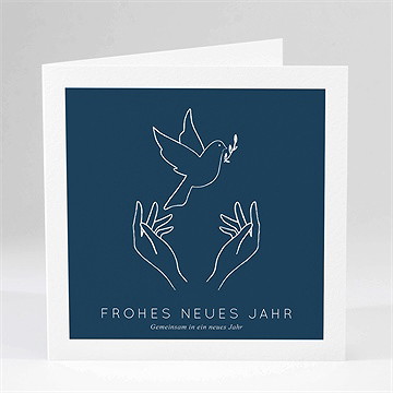 Weihnachtskarte Hände Und Friedenstaube