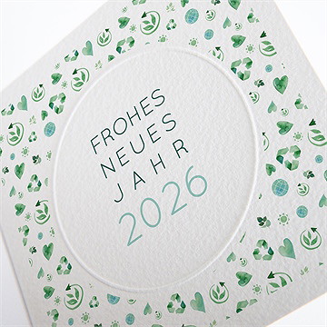 Weihnachtskarte grünes wachstum - vue 2