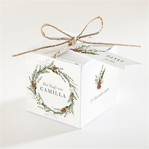 Geschenkbox Taufe winter