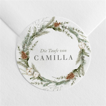 Aufkleber Taufe Winter - magnet