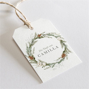 Geschenkanhänger Taufe Winter - magnet