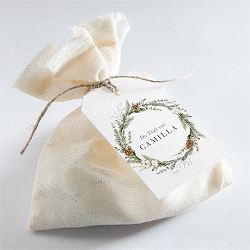 Geschenkanhänger Taufe Winter - vue 2