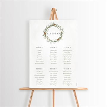 Sitzplan Taufe Winter - magnet