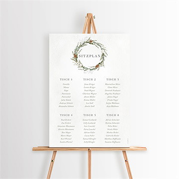 Sitzplan Taufe Winter