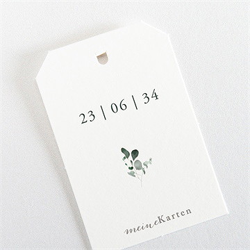 Geschenkanhänger Hochzeit Eukalyptusblätter - vue 3