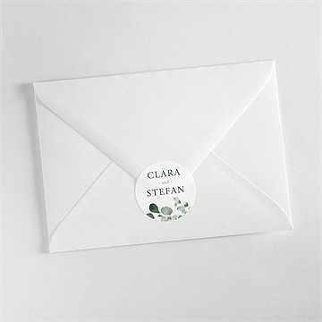 Aufkleber Hochzeit eukalyptusblätter - vue 3