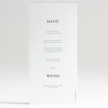 Menükarte Hochzeit eukalyptusblätter - vue 2