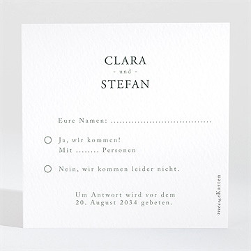 Antwortkarte Hochzeit eukalyptusblätter - vue 2