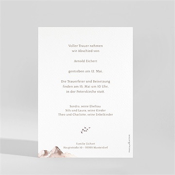 Trauerkarte dämmerung - vue 2