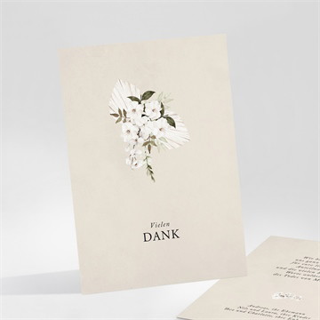 Trauerdanksagung weißer strauß