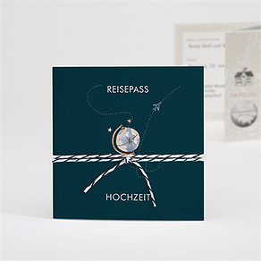 Hochzeitseinladung hochzeitsreise - rubbel