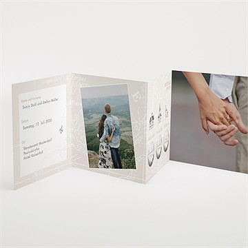 Hochzeitseinladung hochzeitsreise - rubbel - vue 2