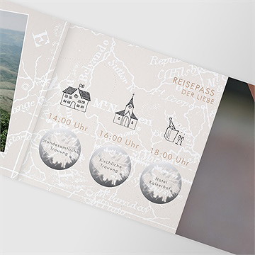 Hochzeitseinladung hochzeitsreise - rubbel - vue 3