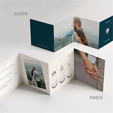 Hochzeitseinladung hochzeitsreise - rubbel - vue 5