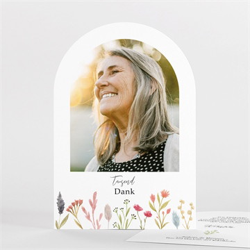 Trauerdanksagung zarte blumen