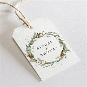 Geschenkanhänger Hochzeit hochzeit im winter