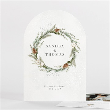 Dankeskarte Hochzeit hochzeit im winter