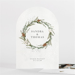 Dankeskarte Hochzeit hochzeit im winter