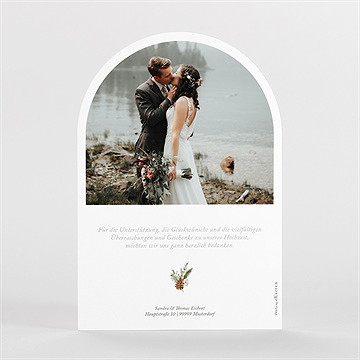 Dankeskarte Hochzeit hochzeit im winter - vue 2